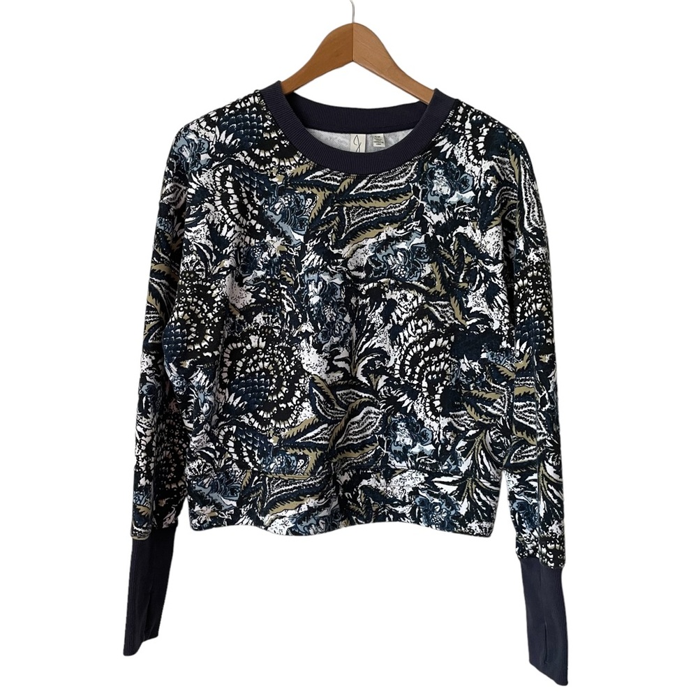 Joie | Caleigh Blue Floral Pullover Sweatshirt Size S